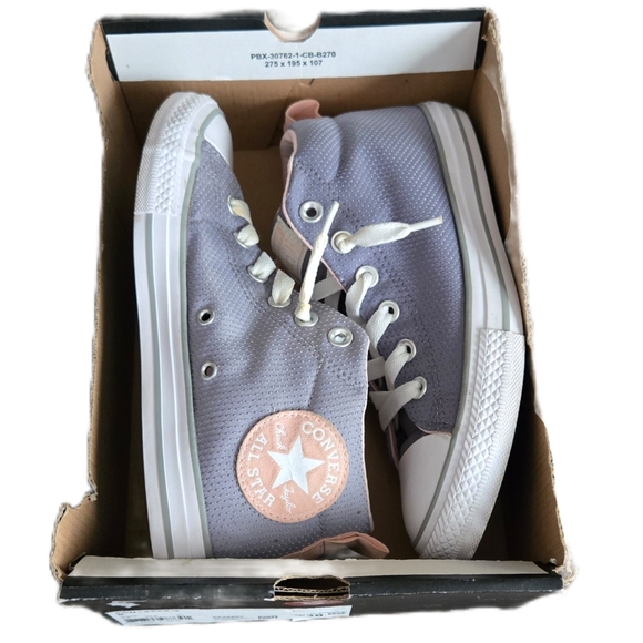 Converse CTAS Street Mid Dolphin White Pink - Picture 2 of 12